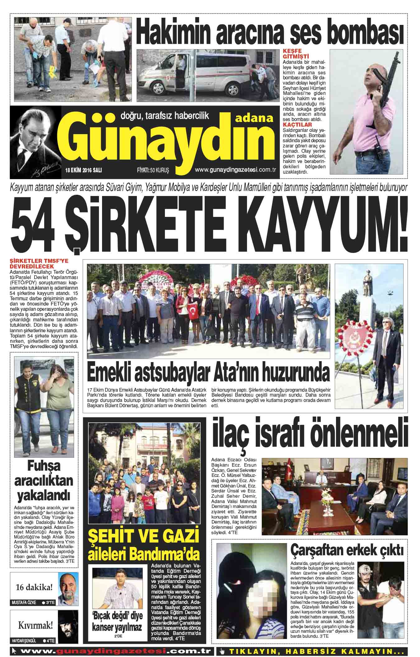 Günaydın Gazetesi Adana