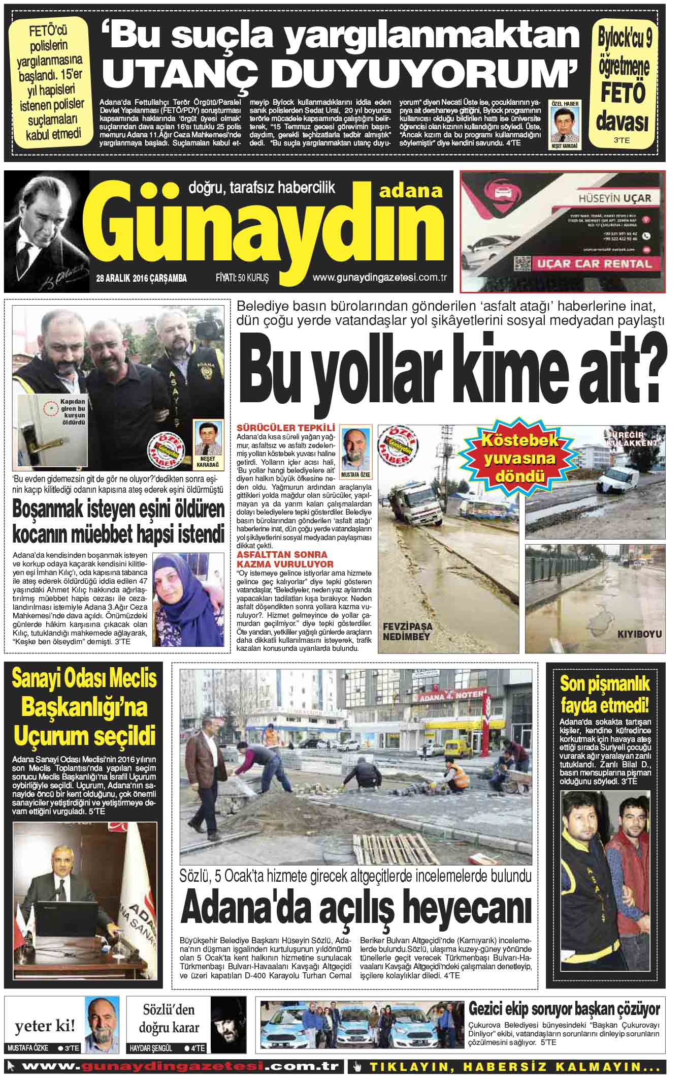 Günaydın Gazetesi Adana