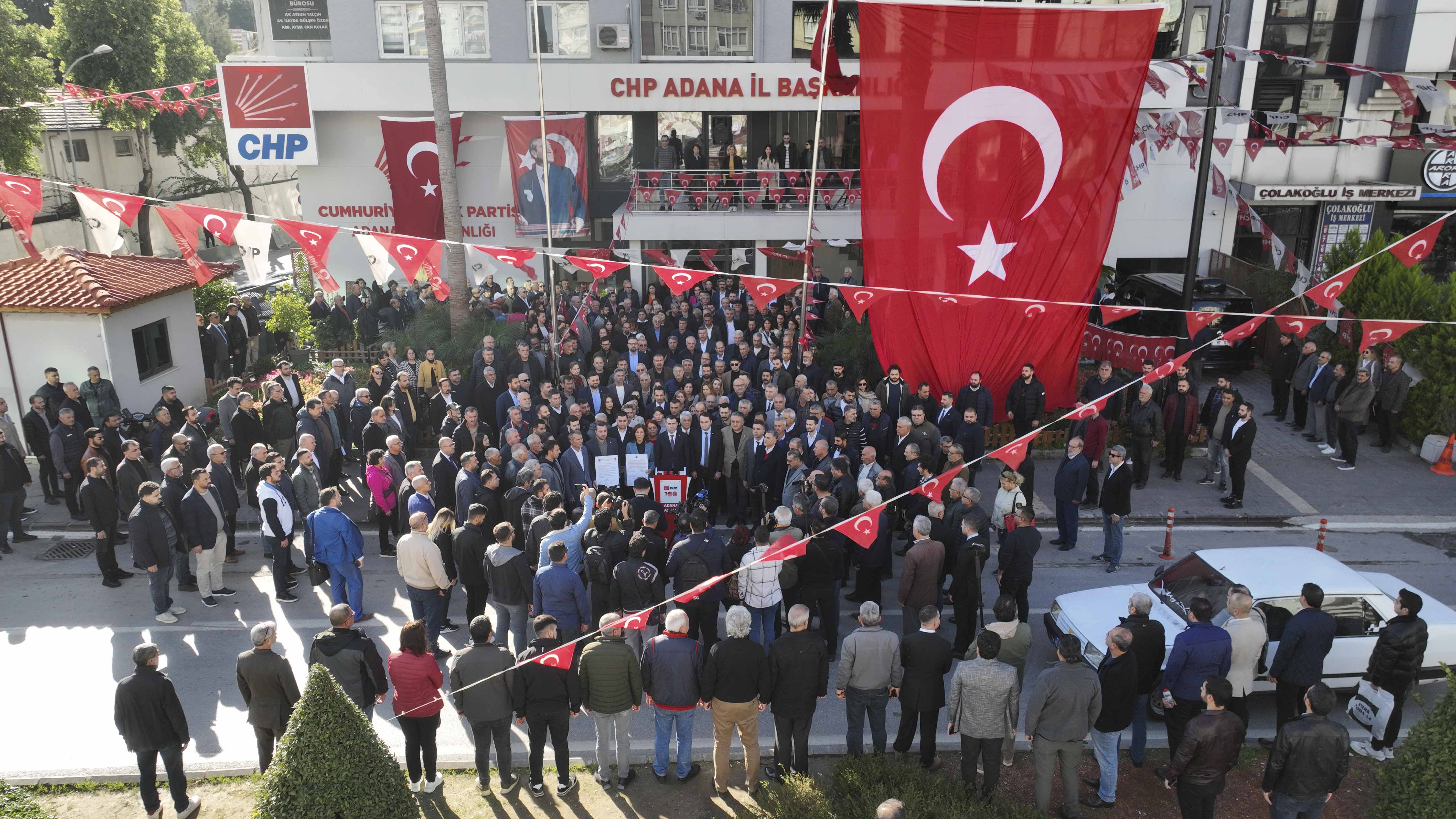 CHP Adana İl Başkanlığında ''Teröre Lanet'' Toplantısı