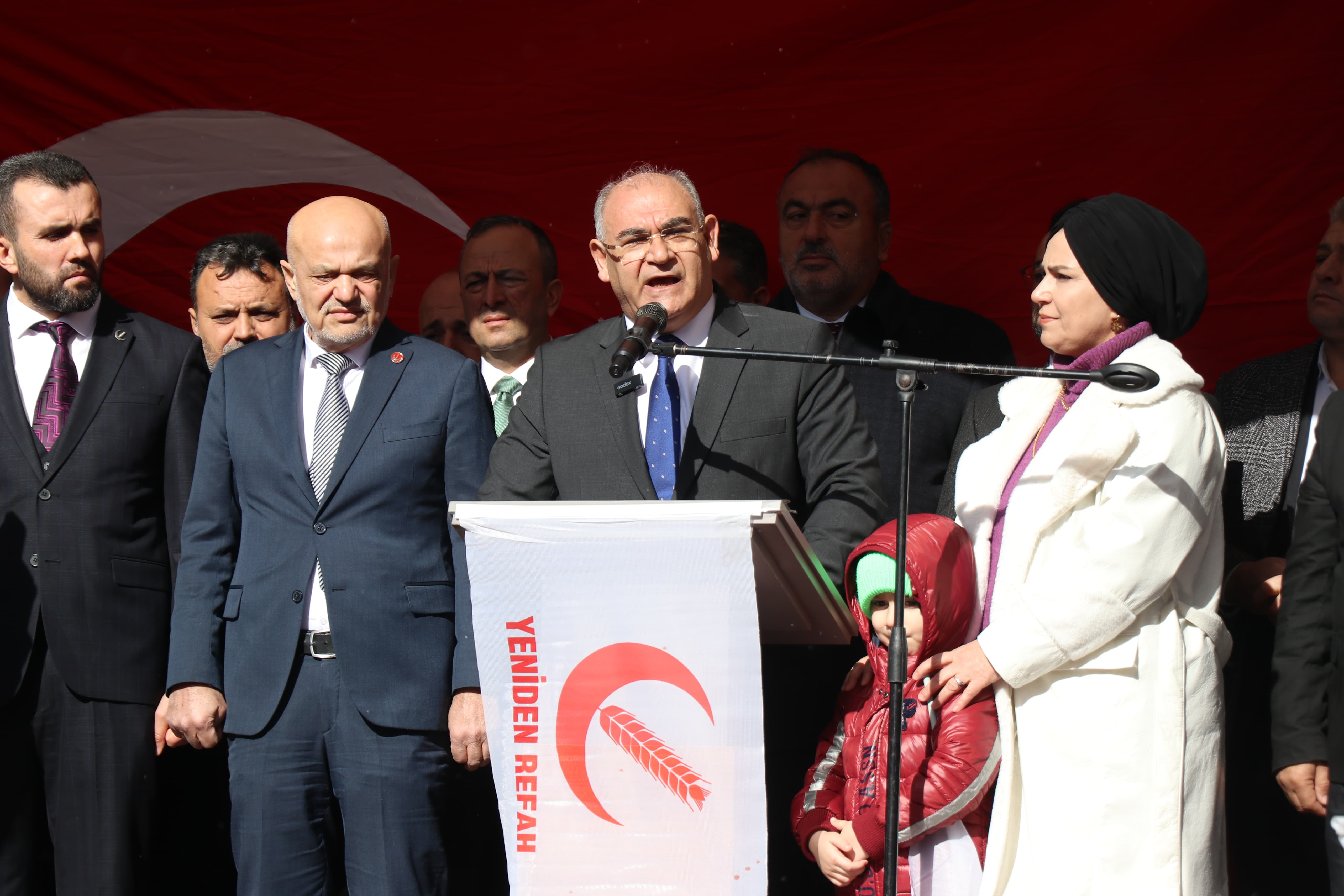 Çay’dan Miting Gibi İlçe Başkanlığı Açılışı