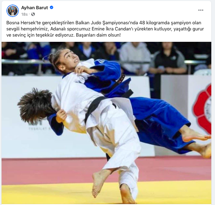 Emine İkra Candan İkinci Kez BALKAN ŞAMPİYONU