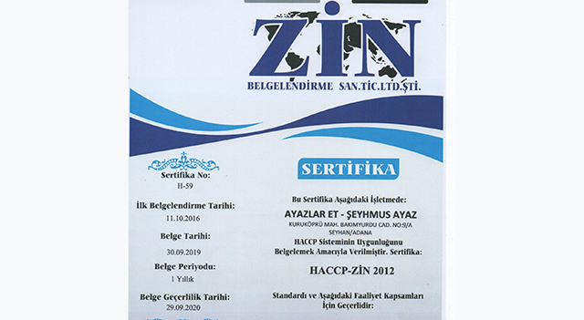 Ayaz Et sektöründe kalite ve hijyenden asla taviz vermedik ADANA