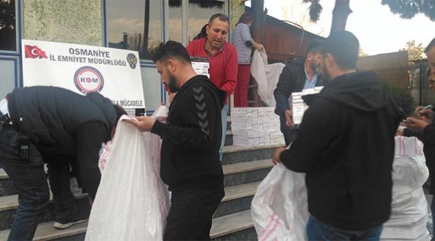 10 bin 100 paket kaçak sigara ele geçirildi
