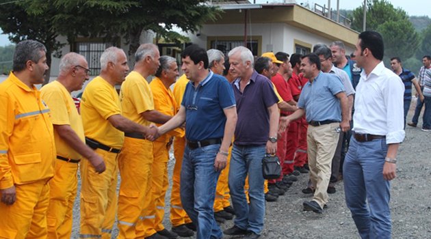 15 dakikada yangın mahallindeyiz