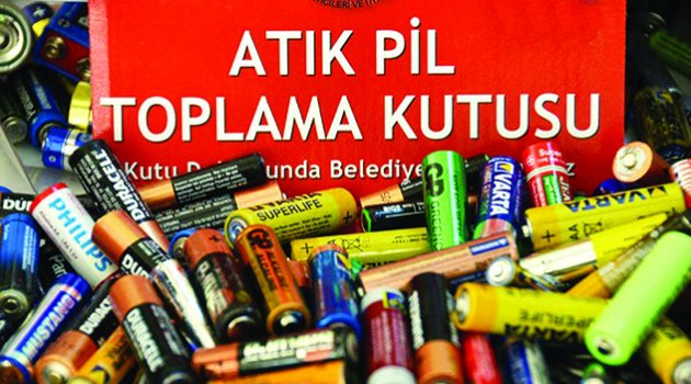 2 bin 115 kilogram atık pil toplandı