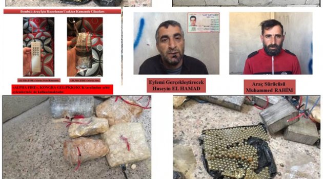 2 terörist bomba yüklü araçla yakalandı