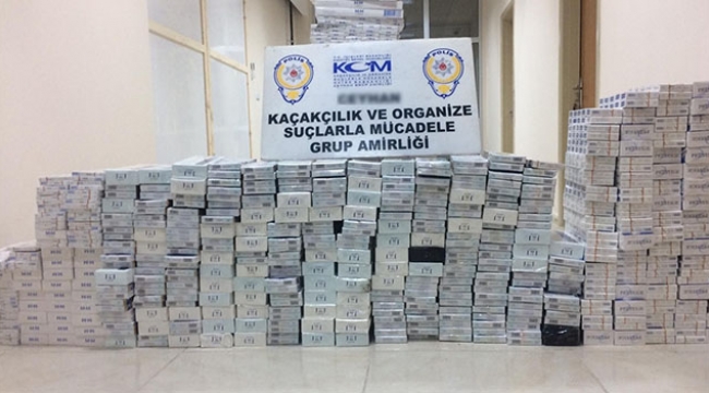 Adana'da kaçak sigara operasyonu