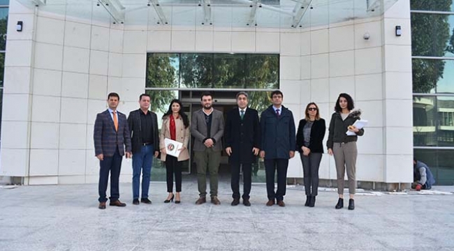 Baro yönetimi yeni adliye binası inşaatında inceleme yaptı