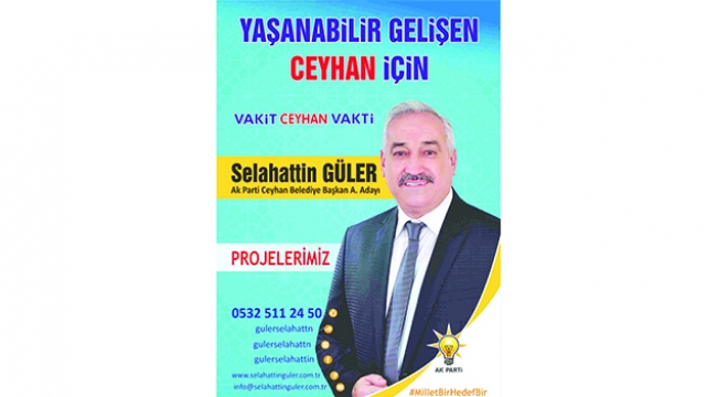 Güler: Ak belediyecilikle  Ceyhan’ı kalkındıracağız