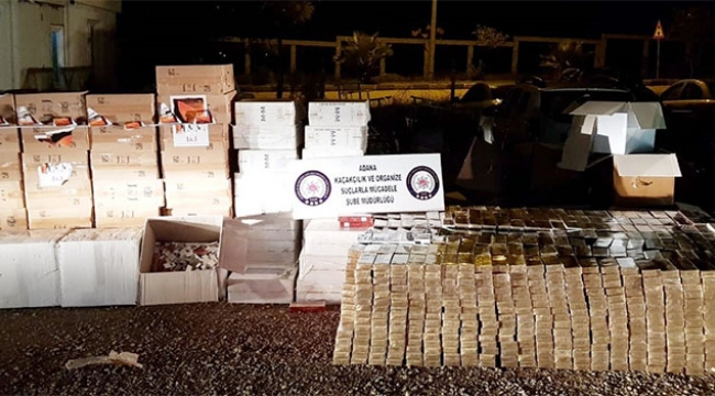 Tırda 600 bin liralık kaçak sigara ele geçirildi
