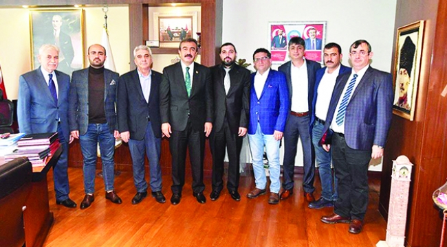 Başkan Çetin’e taziye ziyareti