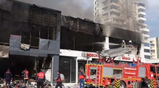 İş yerinde yangın: 1 ölü 5 yaralı