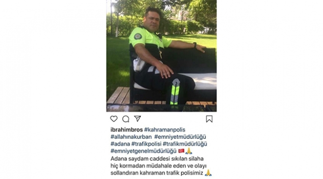 Trafik polisi silahlı saldırıyı önledi
