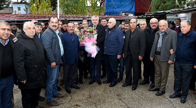 Başkan Karalar dolmuşçu esnafı ile buluştu