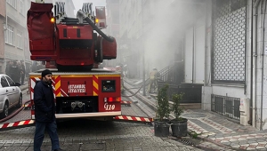 Bodrum katında yangın paniği