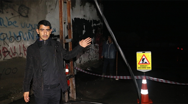 Elektrik telleri patladı mahallede büyük panik yaşandı