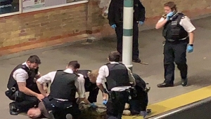 Elinde palayla tren istasyonunda dehşet saçtı