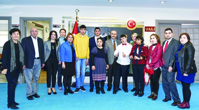 Engelli öğrencilerden Vali Demirtaş’a ziyaret