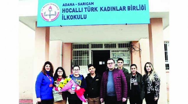 Erkan’dan kardeş okula yardım