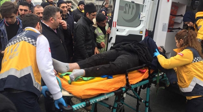 Üst geçidi kullanmadı, araba çarptı
