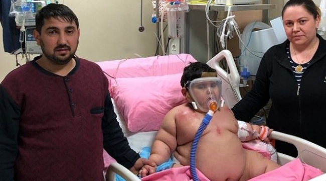 Yağız bebek 55 kiloya ulaştı!