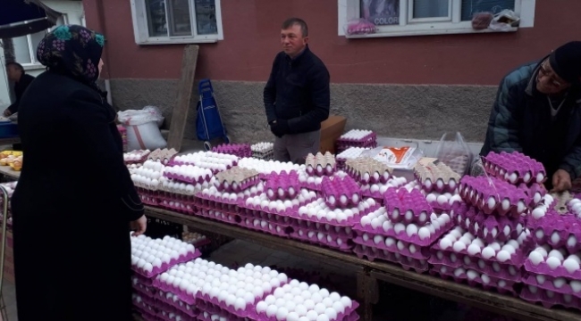 Yumurta markette farklı, pazarda farklı