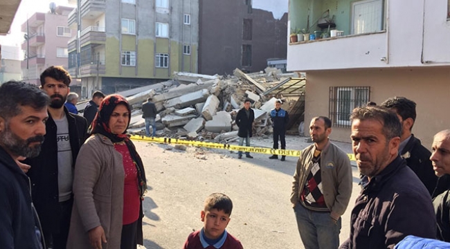 4 katlı bina çöktü
