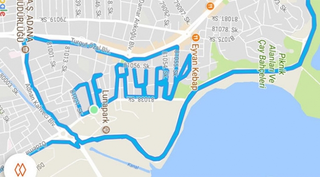 Adanalı aşık aşkını 'Google Maps'e yazdı