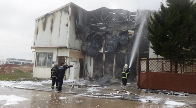Ambalaj fabrikasında yangın