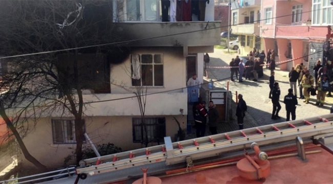 Apartmanda patlama meydana geldi