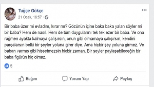 Babası tarafından öldürülen Tuğçe'nin sitem dolu paylaşımları