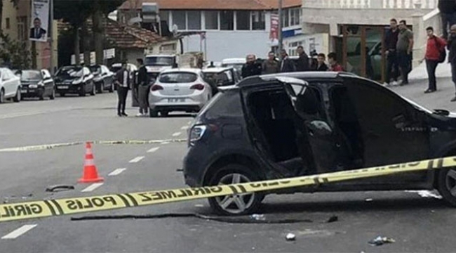 Kaçmaya çalışırken polis otosuna çarptılar