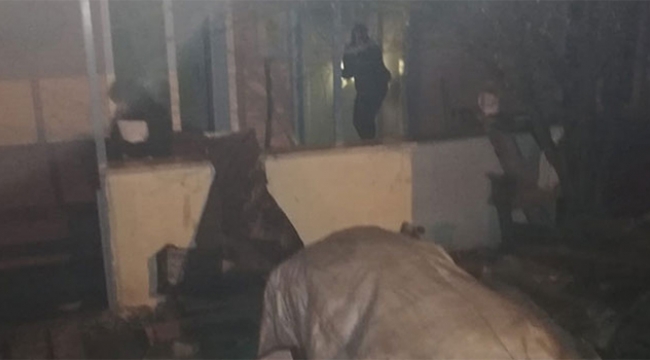 Televizyon patladı ev kullanılamaz hale geldi