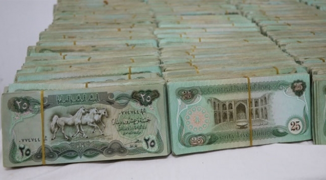 1 milyon Irak dinarı ele geçirildi