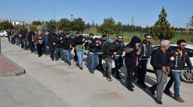 Adana'da 26 uyuşturucu satıcısı tutuklandı
