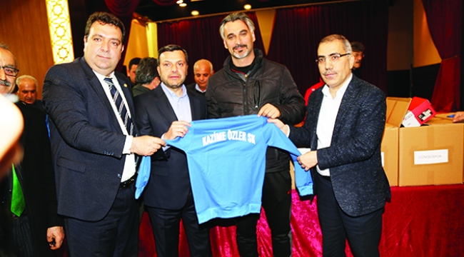 Çelikcan ve Kocaispir’den amatörlere malzeme yardımı