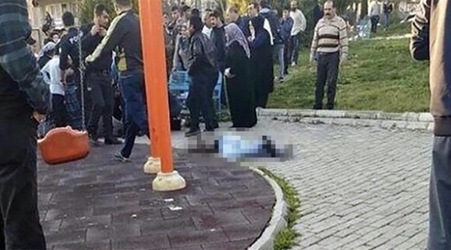 Çocuk parkında kanlı infaz