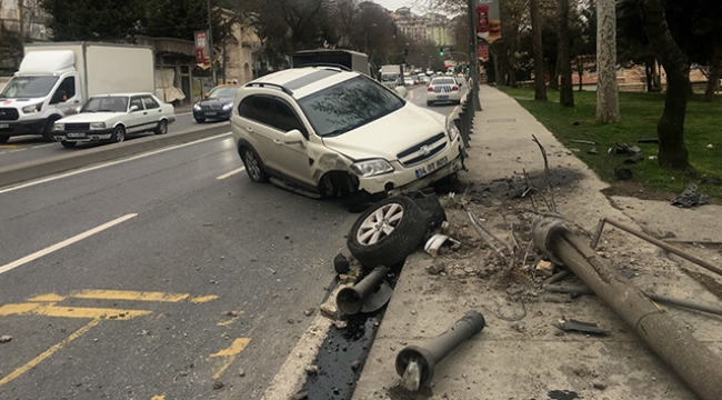 Kaza yaptı, olay yerinden kaçtı