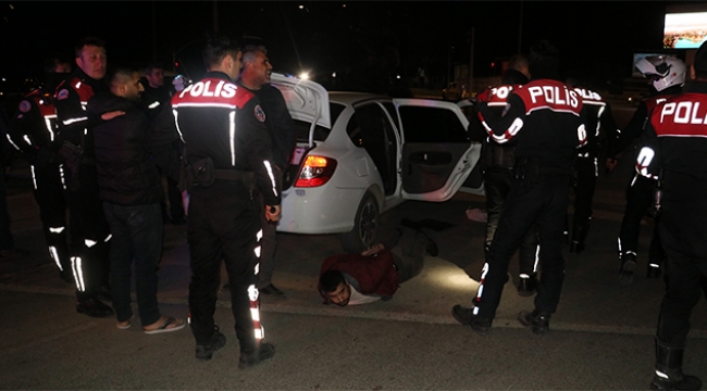 Motorlu timlerden kimyon ile kurtulmaya çalıştı