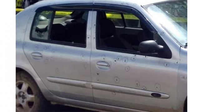 Otomobile kurşun yağmuru
