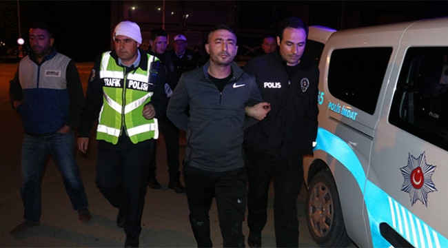 Polisten kaçtı ortalığı karıştırdı