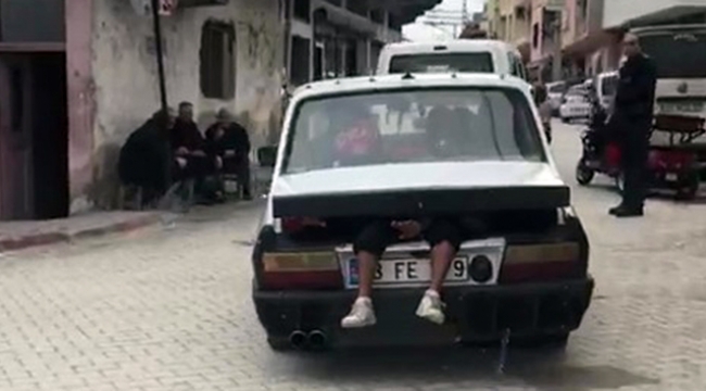 Trafikte bir garip olay