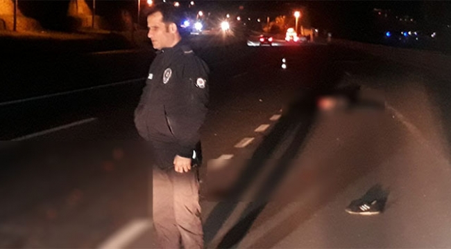 Yolun ortasında sızan vatandaş feci şekilde can verdi