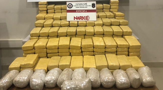 125 kilo eroin ele geçirildi
