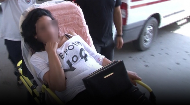 Hamile eşini otomobilden attı