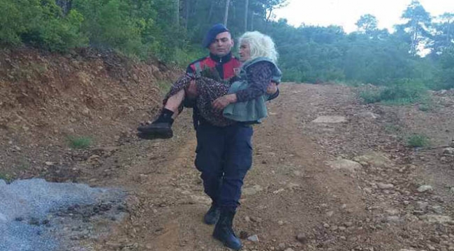 Ormanda kaybolan 100 yaşındaki kadın bulundu
