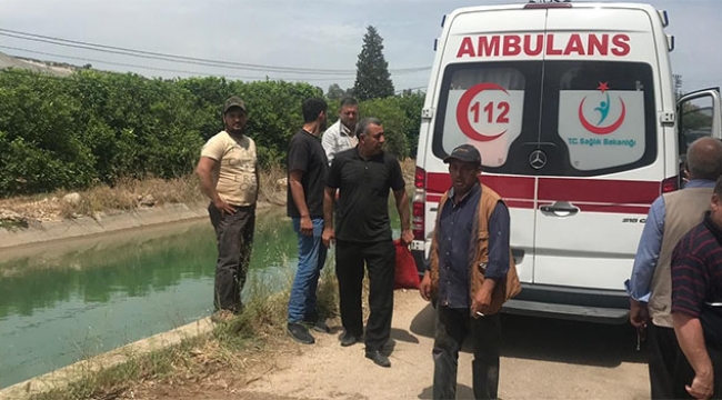 Sulama kanalında baygın halde çocuk bulundu