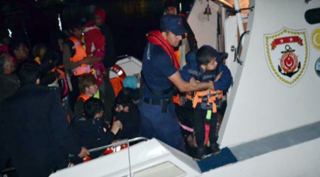 21'i çocuk 35 kaçak göçmen yakalandı