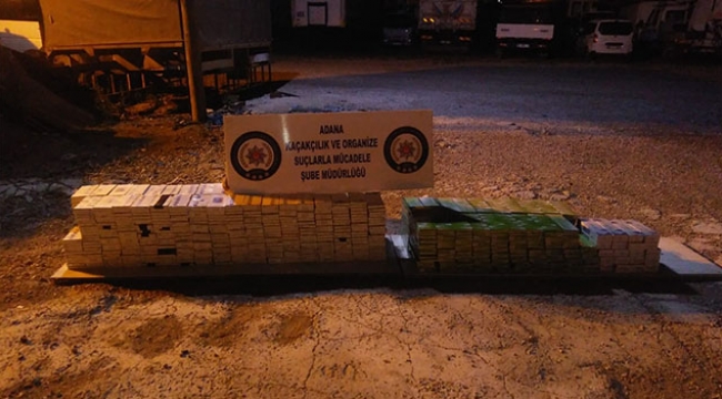 Adana'da kaçak sigara operasyonu