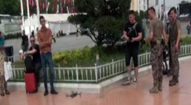 Drone kaldıran turist, polisi alarma geçirdi